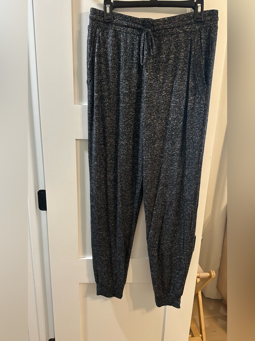 Quince Ultra soft Mid Rise Jogger in Heather Charcoal Size Large